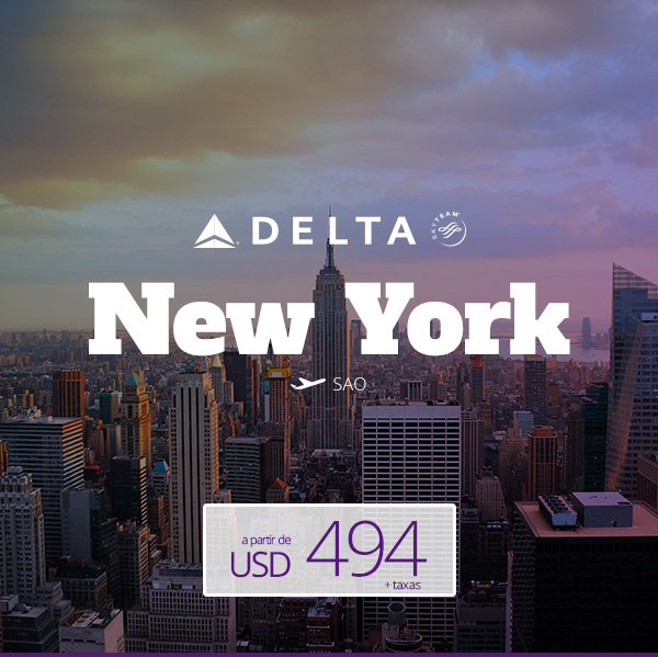 Delta - Nova York com saídas SAO